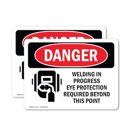 Signmission 7 in Height, 10 in Width, Vinyl Decal, Rectangle OS-2PACK-DS-D-710-L-1623